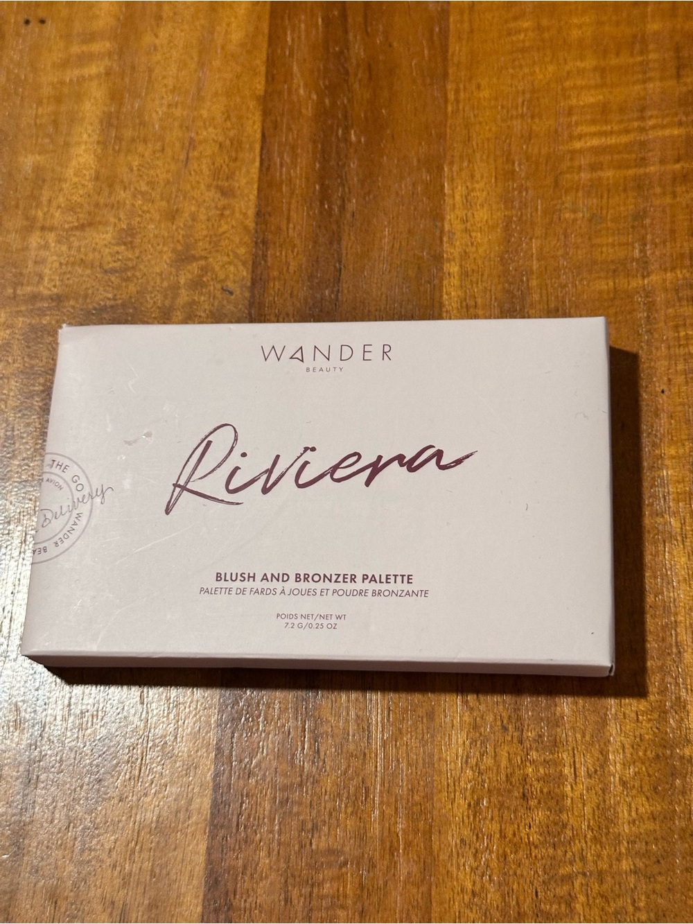 NIB Wander Beauty Riviera Blush & Bronzer Palette - Dusty Rose